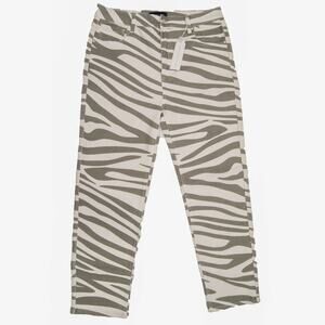 Sanctuary Animal Print Zebra High Rise Straight 90's Jeans Size 31